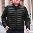 thumbnail image 1 of Mens Jacket Men's Winter HoodLess Down Jacket Zipper Cardigan Pocket Long Sleeve Padded Jacket Coat Jacket for Men,Mens Jackets Lightweight Mens Winter Jacket Mens Fall Jacket Winter Jacket, 1 of 9