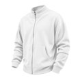 thumbnail image 1 of Mens Jacket Open Front Zip Up Jacket Casual Ribbed Stand Collar Chunky Coat Fall Winter Corduroy Sweaters Long Sleeve Jackets Daily Wear, 1 of 6