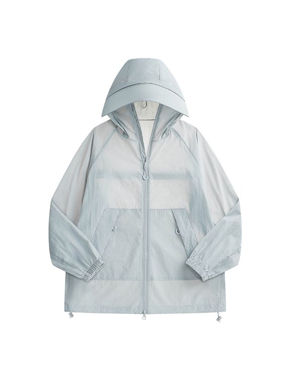 Mens Jacket UPF 50+ UV Sun Protection Hoodies Quick Dry Moisture-Wicking Long Sleeve Fishing Shirt Dad Gifts