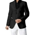 thumbnail image 1 of Mens Jackets Blazer Pocket Color Blocked Stand Up Collar Casual Suit Dress Jacket Coats for Men, 1 of 4