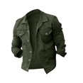 thumbnail image 1 of Mens Jackets Casual Stylish Jerdar Men's Lapel Slimfit Solid Color Pocket Button Long Sleeve Jacket, 1 of 4