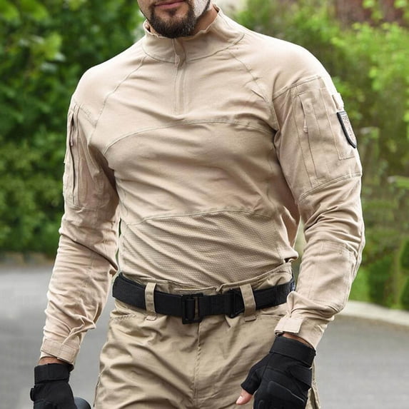 Mens Jackets Long Sleeves Stand-Collar Blouse Mesh Breathable Athletic Training Uniform Solid Casual Outwear Sports Blouse Coats for Men