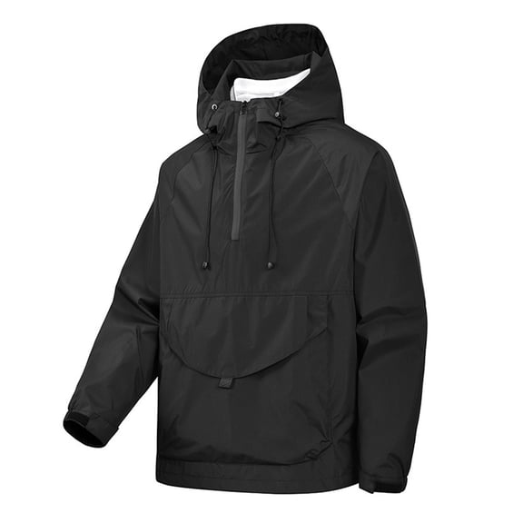 Mens Jackets Windproof Water Resistant Outdoor Sports Mountain Climbing Fishing Pullover Jacket Zip Up Long Sleeve Warm Outerwear Comfortable Loose Fit Mens Winter Coats