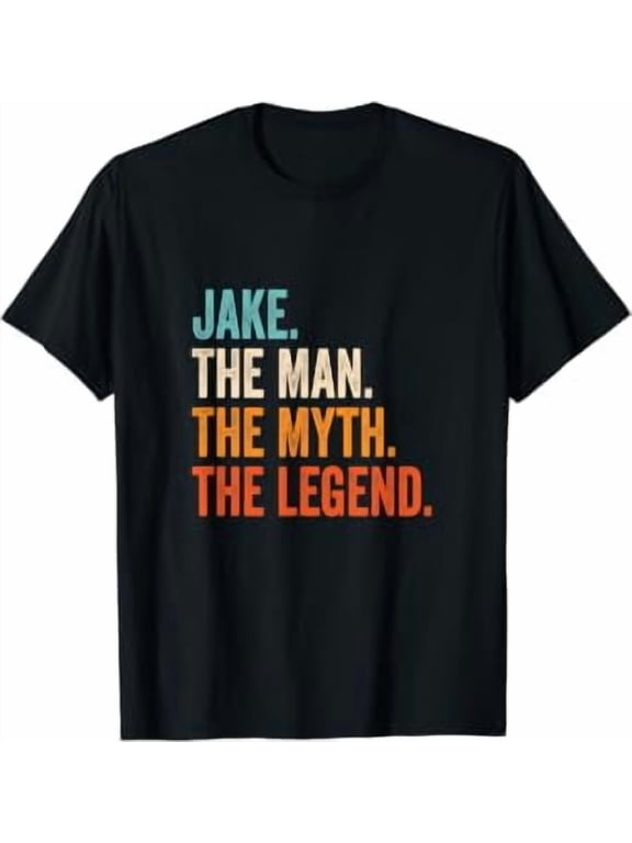 Mens Jake The Man The Myth The Legend First Name Jake T-Shirt