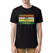 Mens Jamaica Flag Jamaican Souvenir Funny Shirt Black