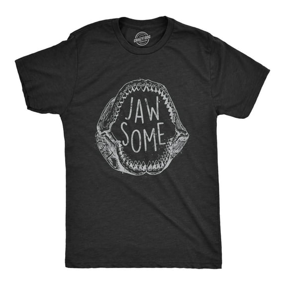 Mens Jaw Some T Shirt Funny Sarcastic Awesome Shark Jaws Teeth Graphic Tee for Guys Graphic Tees