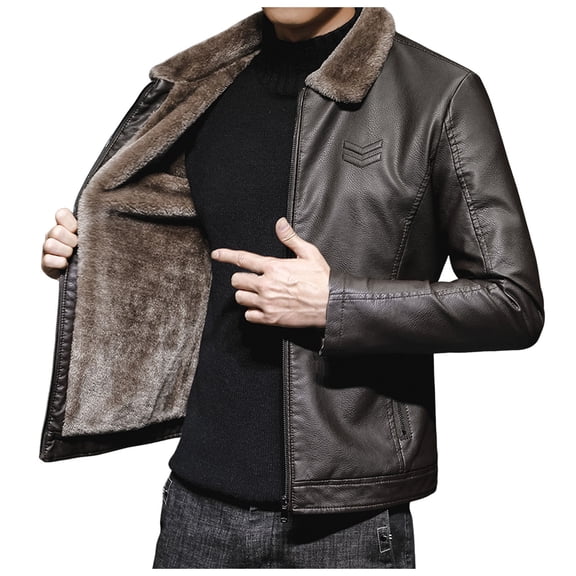 Mens Jean Jacket Fashion Stand Collar Durable Lightweight Windproof Business Casual Clothes for Men,Coffee,2XL