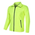thumbnail image 1 of Mens Jean Jacket Lapel Solid Color Zipper Casual Windproof Mens Fall Coats,Green,2XL, 1 of 3