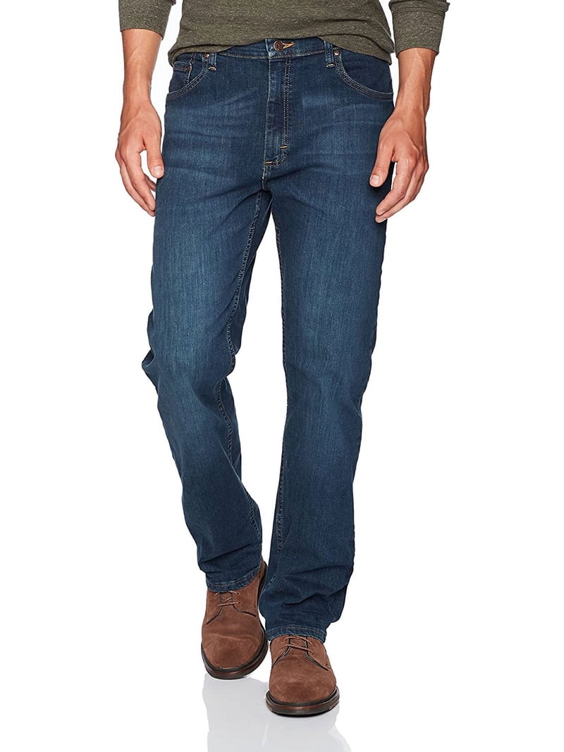 Mens Jeans 34X32 Relaxed Fit Straight Leg Zip-Fly 34 - Walmart.com