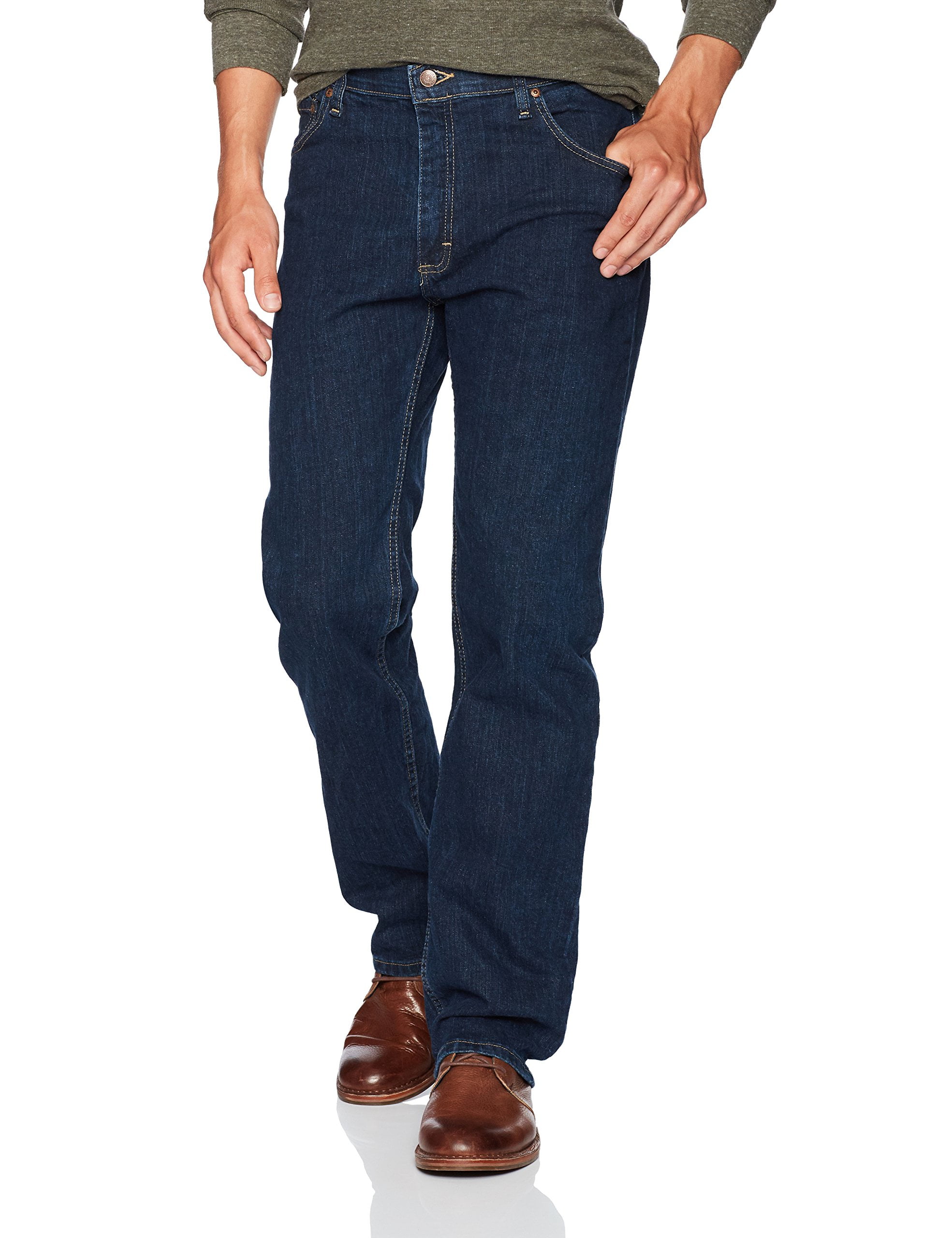 Mens Jeans 38x32 Classic Straight Leg Stretch 38 - Walmart.com