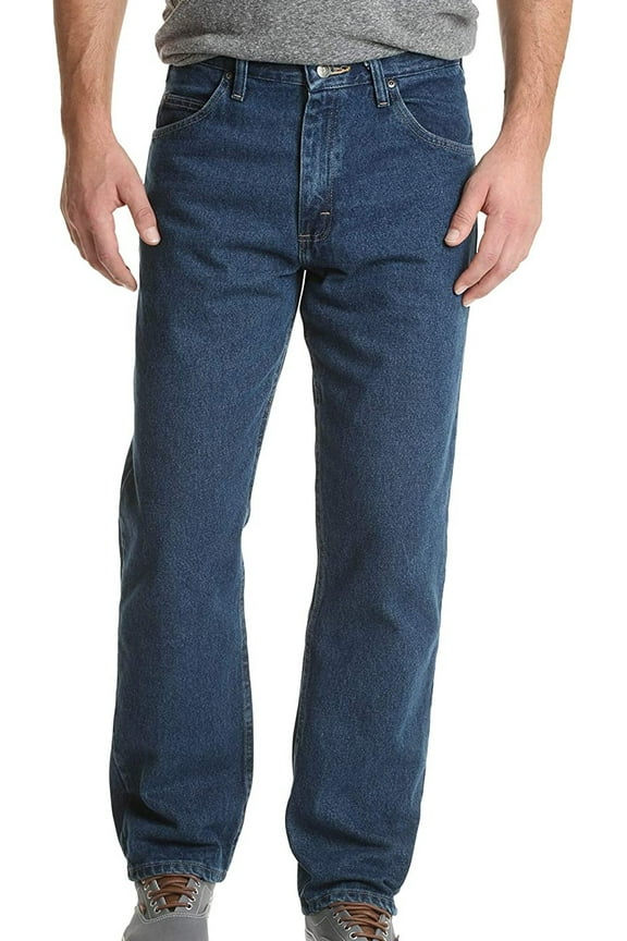 Mens Jeans 44x30 Classic Relaxed Fit Straight Leg 44
