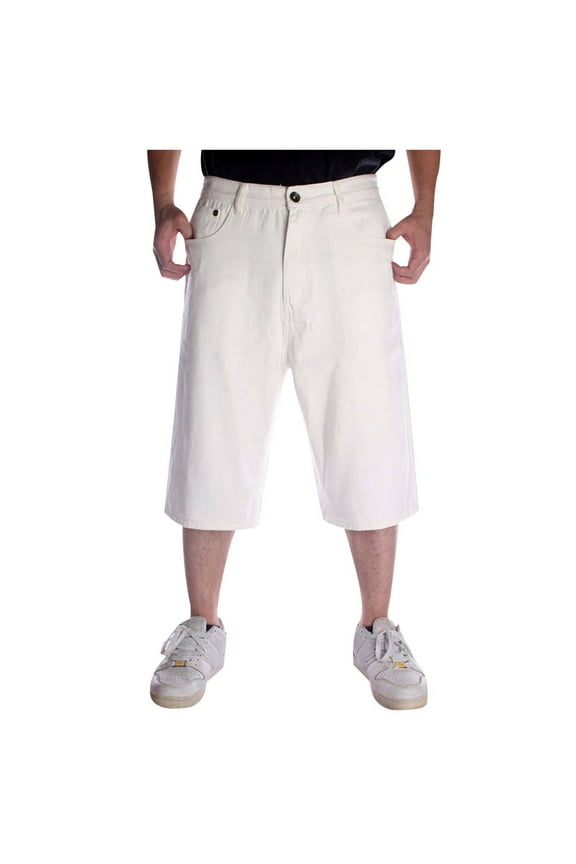 Mens Jeans Bootcut Hop Large Loose Falling Solid Color Double Pocket Sports and Leisure Jeans Seven Leg Pants Jeans Relaxed Fit