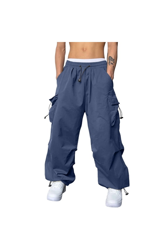 Mens Jeans Bootcut Men's Corduroy Cargo Pants Two-Tone Baggy Track Pants Unisex Streetwear Y2K Pants Casual Trouser Work Pants for Men Cargo