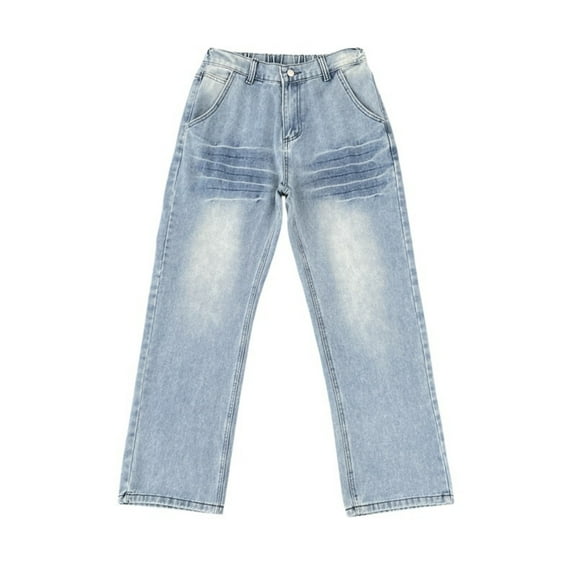 Mens Jeans Bootcut Stretch Denim Jeans Classic Washed Design Comfortable Casual Pants for Everyday Wear and Outdoor Activities Jeans Relaxed Fit