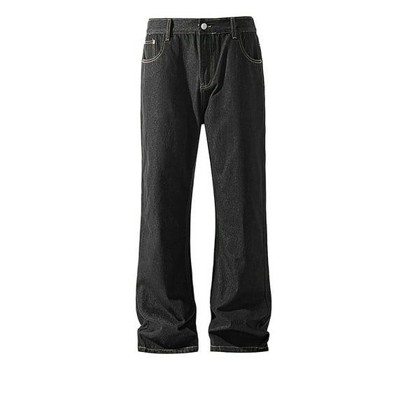 Mens Jeans For Men Denim Jeans Bootcut Fit Classic Five Pocket Design Stretch Comfort Wash Trousers For Everyday Casual Wear Regular Fit Jeans Fall Winter