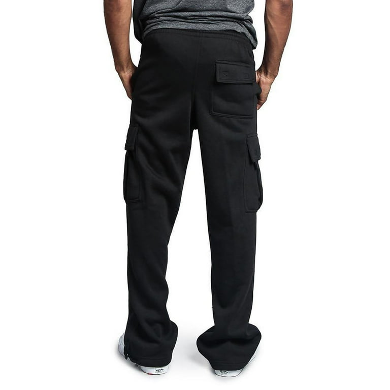Mens Jeans Men s Drawstring Elastic Waist Plain Color Pocket