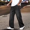 thumbnail image 1 of Mens Jeans Regular Fit Straight Leg Comfortable Denim Pants Lightweight Athletic Fit Outdoor Denim Trousers Black Size M, 1 of 7
