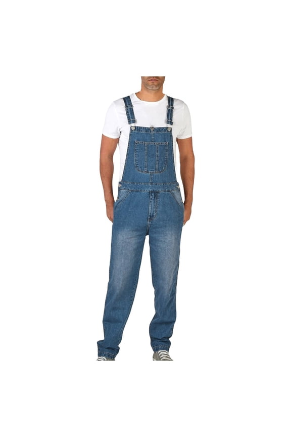 Mens Jeans Simple Denim Suspenders Jeans Pants Stretch Casual Versatile Outdoor Denim Pants