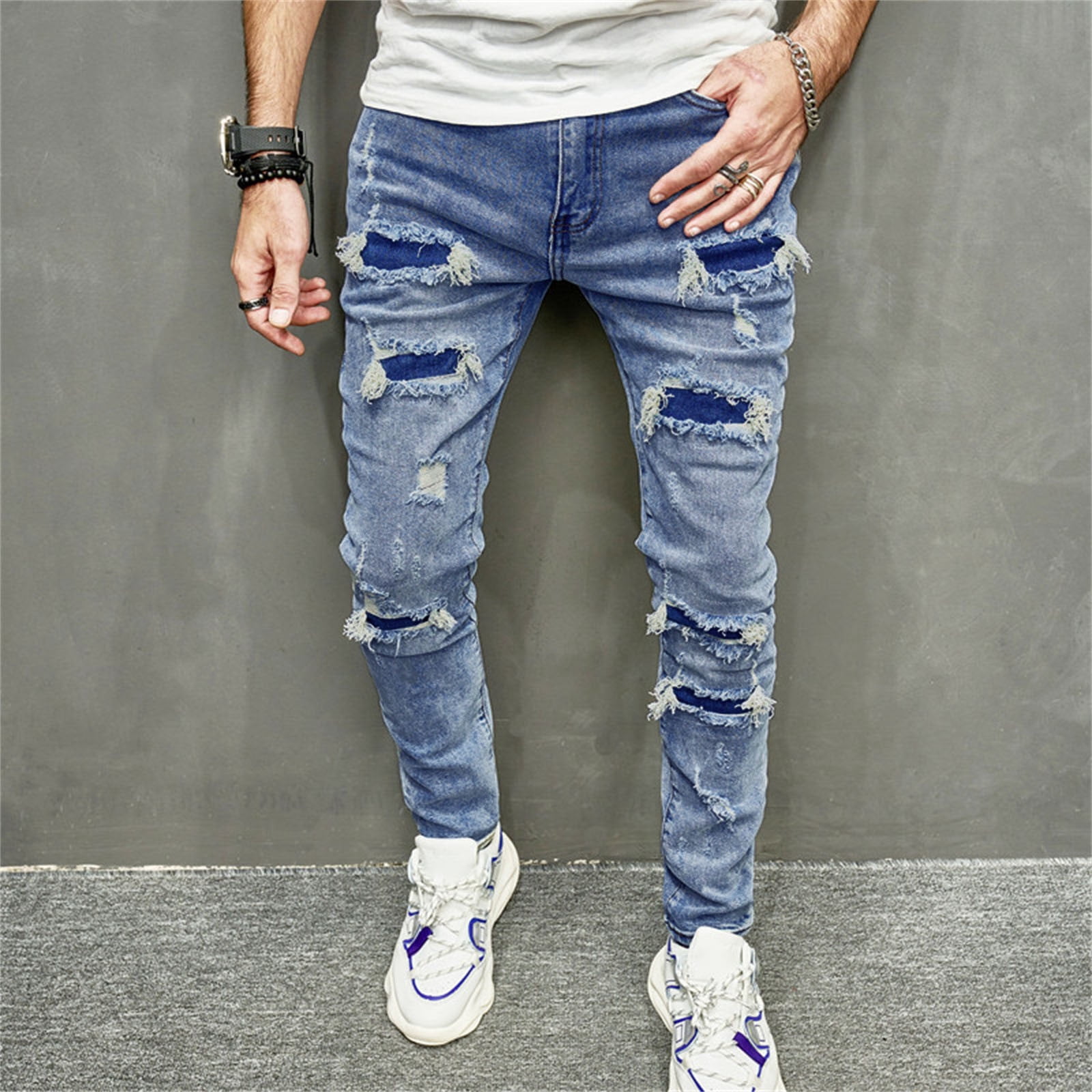 Mens Jeans Slim Fit Mens Jeans Regular Fit Pants for Bahrain Ubuy