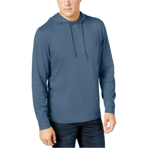 Mens Jersey Hooded Shirt (Wedgewood Blue, Small)