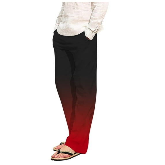 Mens Jersey Knit Pant Soft Woven 100% Cotton Elastic Waistband Sleep Pajama Pant Lightweight Soft Sleep and Lounge Pants with Pockets Sleep Pj Bottoms for Men