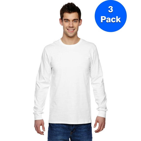Mens Jersey Long-Sleeve T-Shirt SFLR (3 PACK)