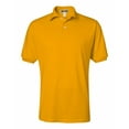 thumbnail image 1 of Mens Jersey Sport Polo Shirt 50/50 Sport Tee Outfit Color Gold X-Large, 1 of 2