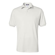 Mens Jersey Sport Polo Shirt 50/50 Sport Tee Outfit Color White Large