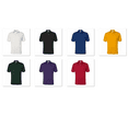 thumbnail image 1 of Mens Jersey Sport Polo Short Sleeve T-Shirt Soft and Comfy Shirt, Lightweight Shirt Color White Small, 1 of 3