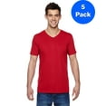 thumbnail image 1 of Mens Jersey V-Neck T-Shirt SFVR (5 PACK), 1 of 3