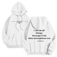 thumbnail image 1 of Mens Jesus Hoodie Letter Print Soft Hooded Sweatshirt Long Sleeve Relaxed Fit Casual Streetwear Graphic Hoodies, 1 of 9