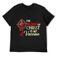 thumbnail image 1 of Mens Jesus The Blood Of Christ Is My Vaccine, God Christ Believe T-Shirt Black, 1 of 5