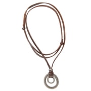 Mens Jewelry Alloy Leather Rope Rope Chain Necklace,