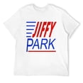 thumbnail image 1 of Mens Jiffy Park White T 100% Cotton T-Shirt, White White Small, 1 of 5