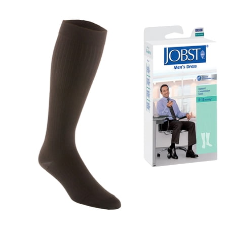 Mens Jobst Mild Support Dress Socks - Brown - Large