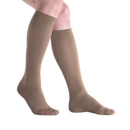 Mens Jobst Mild Support Dress Socks - Khaki - Small