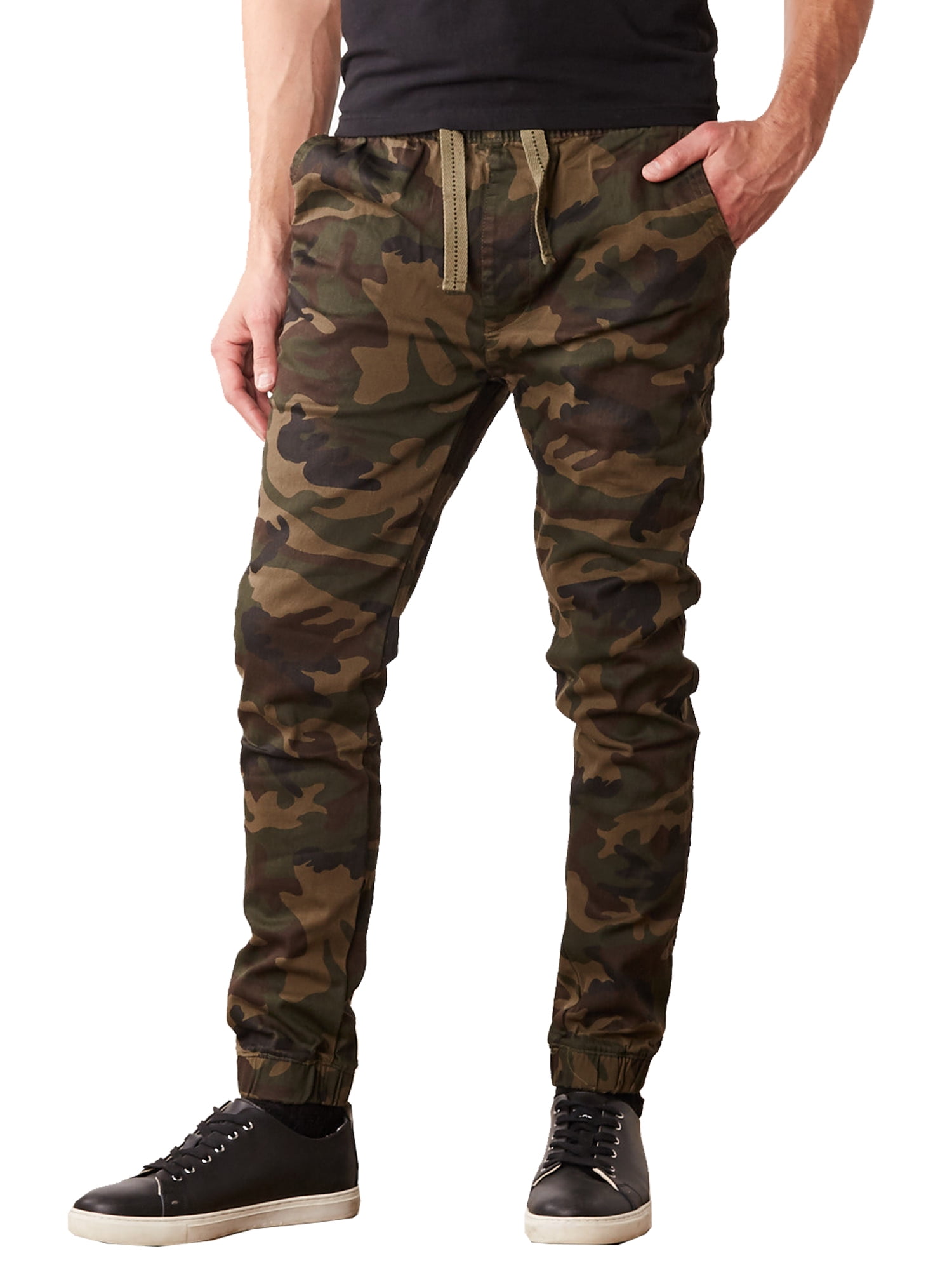 Mens Joggers Chino Pants Stretch Twill SLIMFIT (S2XL)