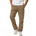 thumbnail image 1 of Mens Joggers Open Bottom Lounge Fleece Pants Casual Cargo Joggers Sweatpants with Packets, 1 of 9