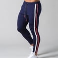 thumbnail image 1 of Mens Joggers Striped Sweatpants Casual Long Pants Fitness Trousers Sportwear, 1 of 9