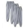 thumbnail image 1 of Mens Joggers Sweatpants 3-Pack Solid Color Casual Sports Drawstring Pants Gray, 1 of 3
