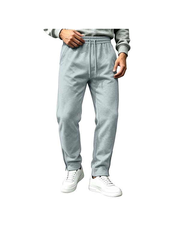 Mens Joggers Sweatpants Athletic Casual Drawstring Workout Pants with Pockets for Gym Running Training Comfy Fit