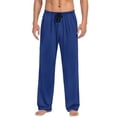 thumbnail image 1 of Mens Joggers Sweatpants Athletic-Fit Tummy Control Solid Trousers Drawstring Elastic Waist Sweatpant Beach Gym Workout Running Casual Trousers with Pockets, 1 of 6