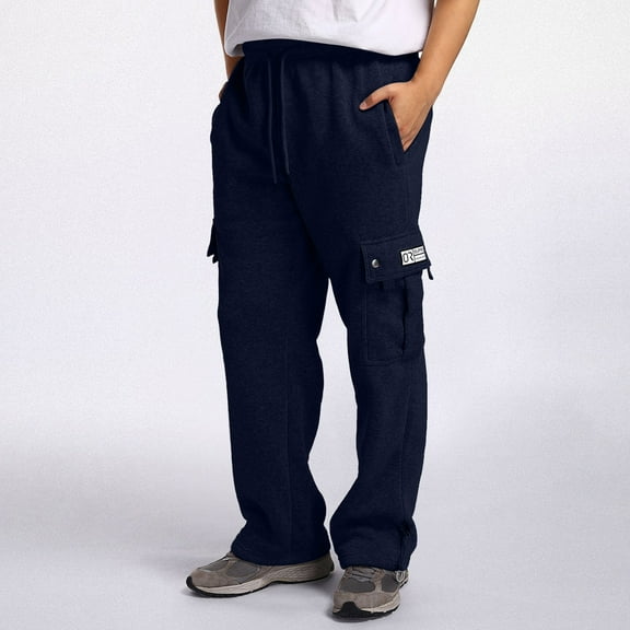 Mens Joggers with Pockets Solid Color Mid Waisted Fitness Trousers Drawstring Loose Waist Long Pant Outdoor Running Athleisure Pants