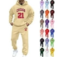 thumbnail image 1 of Mens Jogging Suits 2 Piece Set 2025 Casual Jogging Gym Sweat Suits Athletic Tracksuit Outfits Men's Fashion, Khaki, Size M, 1 of 5