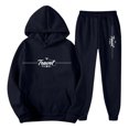 thumbnail image 1 of Mens Jogging Suits 2 Piece Set Fall Winter Casual Jogging Loose Plus Size Sweatshirt And Sweatpant Letter Print Sportswear Set, 1 of 4
