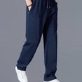 thumbnail image 1 of Mens Jogging Sweatpants Sportswear Knit Tracksuit Oversize Wide Leg Solid Pants, 1 of 6