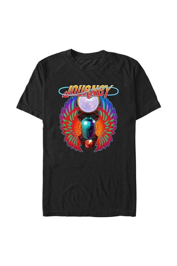 Mens Journey Neon Scarab Logo T Shirt