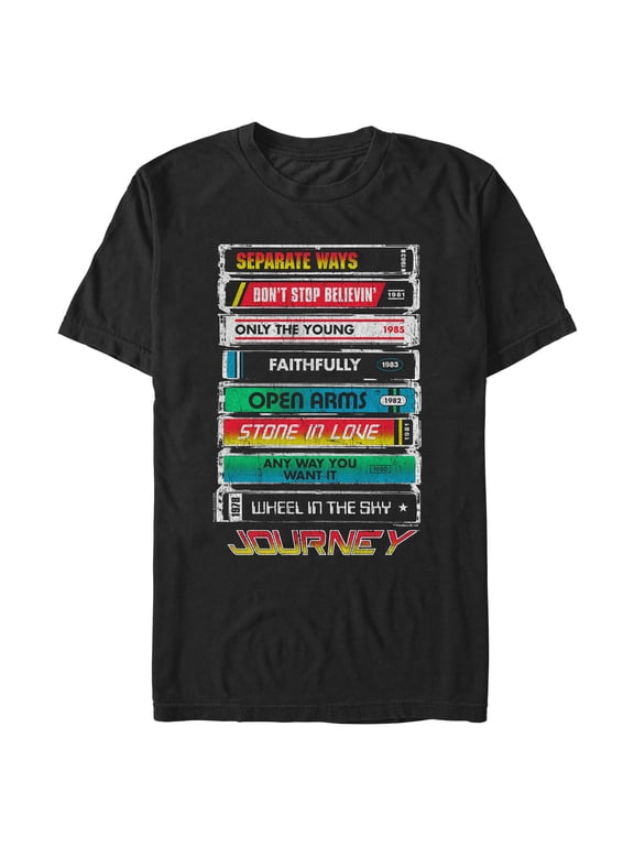 Mens Journey Tape Deck Hits T Shirt
