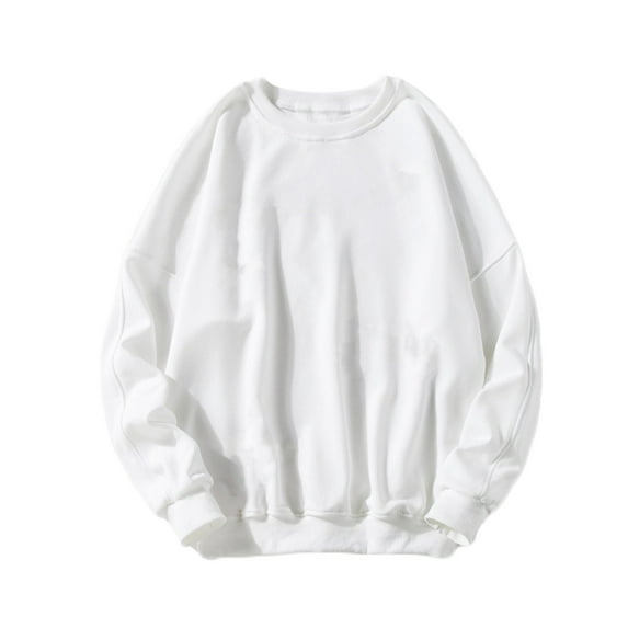 Mens Jumpers ,Sweatshirt for Men Long Sleeve Tops Classic Plain Crew Neck Jumper Top Solid Gym Casual Leisure Workwear Sweater Pullover Autumn Winter Sports Sweat Shirts