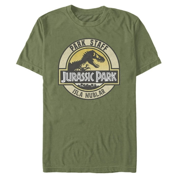 Mens Jurassic Park Distressed Logo T Shirt
